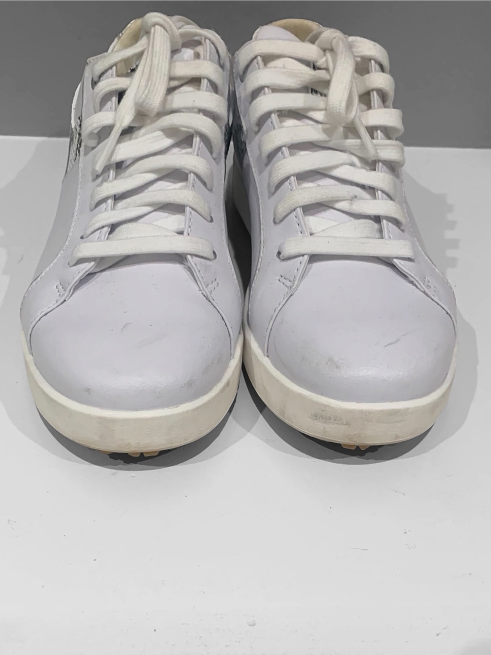 FootJoy Women’s Links Golf Shoes Spikeless Leather White Snake 7.5 - Picture 6 of 10